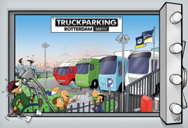 cartoon truckparking
